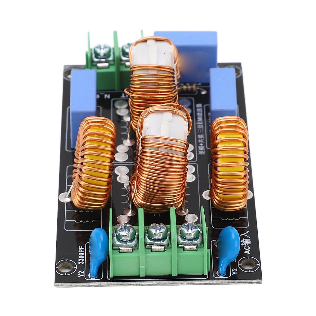 4A FCC EMI Power Filter Module 3 Stage High Frequency Audio Amplifiers Filter AC110V‑
