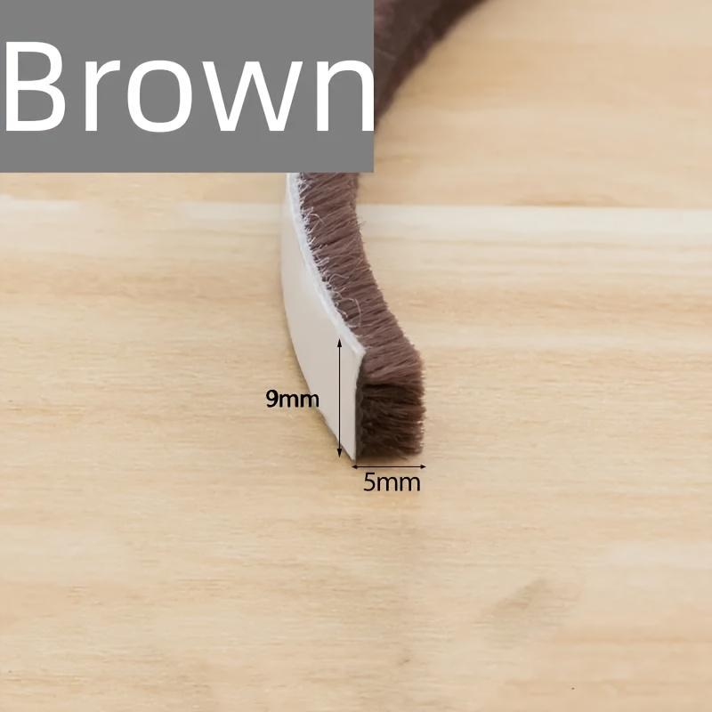 10M Self-adhesive Brush Strip For Door Window Windproof Dust-proof Sealing Home Sound Insulation Weather Stripping