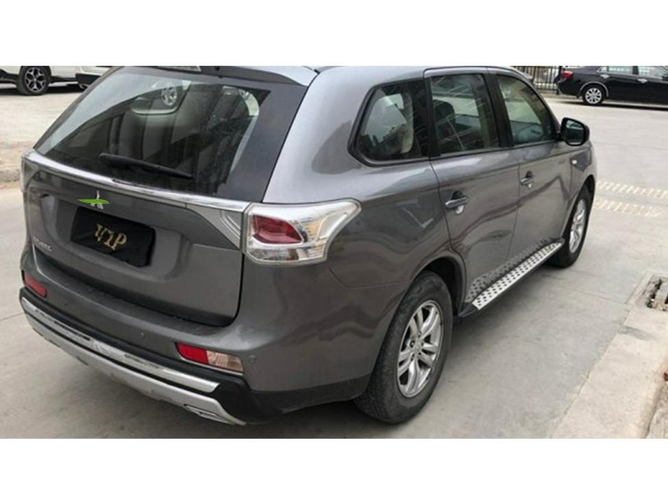 Защитные накладки на передний и задний бамперы для Mitsubishi Outlander 2013-2015