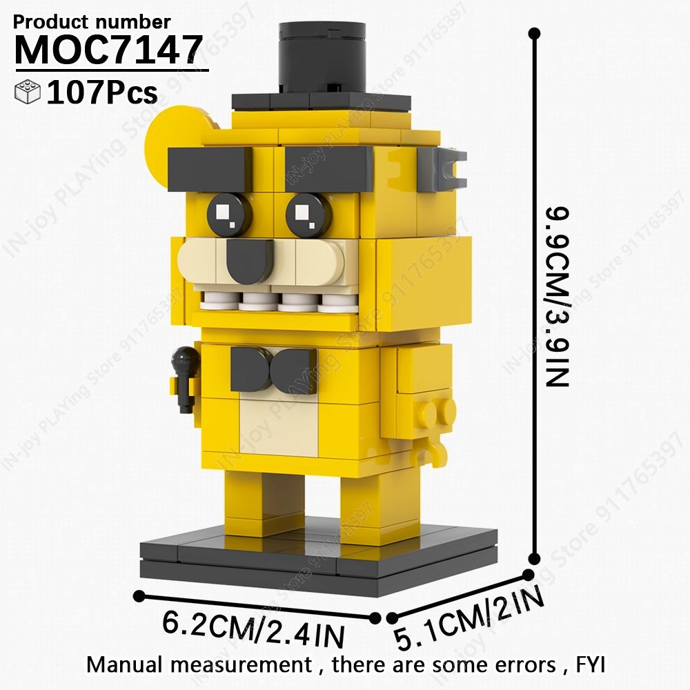 MOOXI Игровые Фигурки Медведей Хоррор Набор Сцены Офисной Сцены Модель Набор MOC Детали Конструктор Игрушки Для Детей Подарок на День Рождения