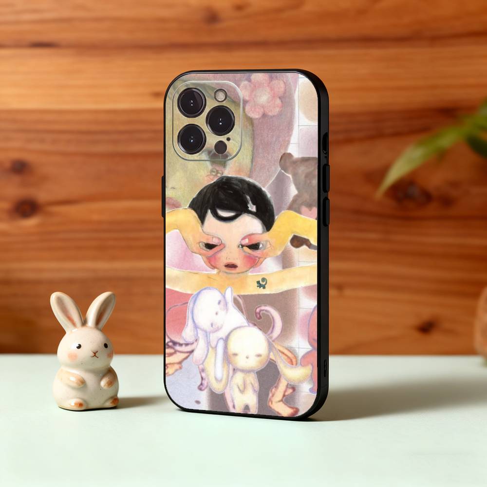 A-Art E-Essay-A-Aya T-Takano Чехол для телефона iPhone17 16 15 14 13 12 11 Pro Max Plus, 5G Мягкий черный чехол