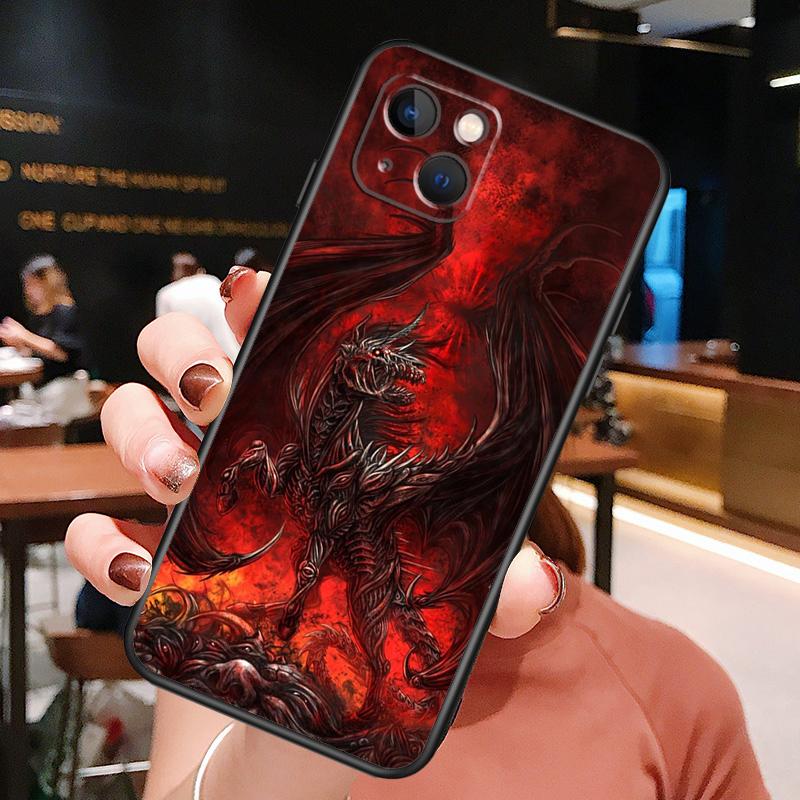 Легендарный чехол для телефона с драконом для iPhone 16 Pro Max 15 14 12 11 13 Pro Max Plus 12 13 Mini XR 16e Силиконовый чехол Funda