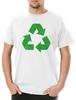 Большая черная винтажная мужская футболка с логотипом Recycle II Гик Супергерой Треугольник