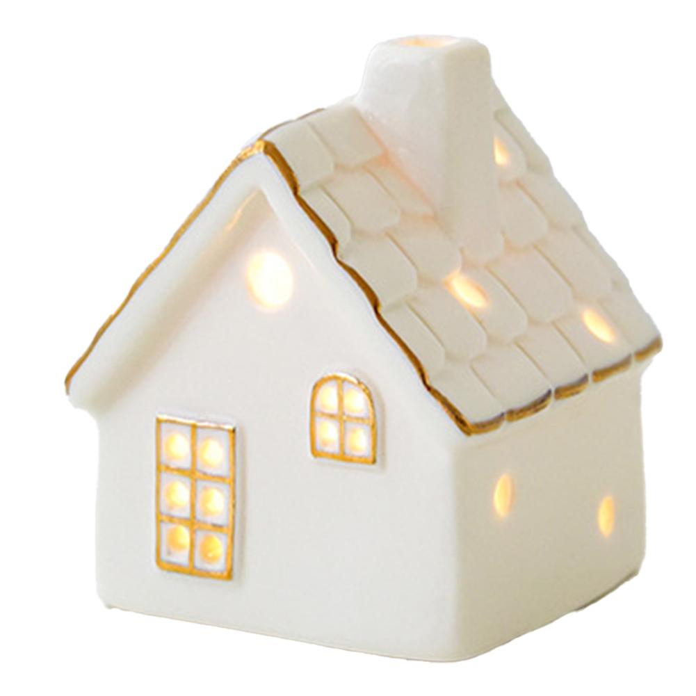 Button Battery Christmas Tree Ornaments Christmas Ambiance 6cm Diameter Personalized Holiday Touch Warm Illumination