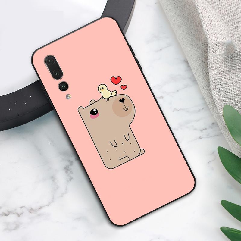 Чехол с капибарой для Huawei Nova 12s 12i 11i 8i 7i Y73 Y70 Y90 Y60 Y72 Y61 Y91 9 10 SE P40 Lite P30 Pro