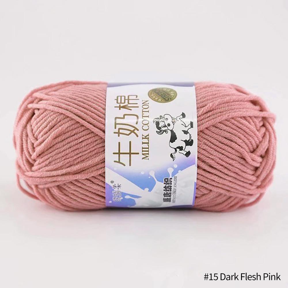 FEIJIEAST 50 г/рулон молочно-хлопковой пряжи, 5-слойная нить для ручного вязания, мягкие теплые хлопковые нитки «сделай сам», детская шерсть для ручного вязания крючком, пряжа