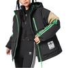 adidas Оригинальная теплая спортивная пуховая куртка с капюшоном и множеством карманов, женская куртка, цветные блоки, черный H64176