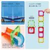 MAGBLOCK 122 Pieces Magnetic Block Pipe Marbles Glass Beads Educational Toys for Children Boys Girls Birthday Present Christmas