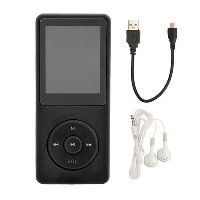 MP3-плеер 1,8-дюймовый TFT HD-экран Встроенный микрофон FM-функция Мини портативный музыкальный плеер с наушниками