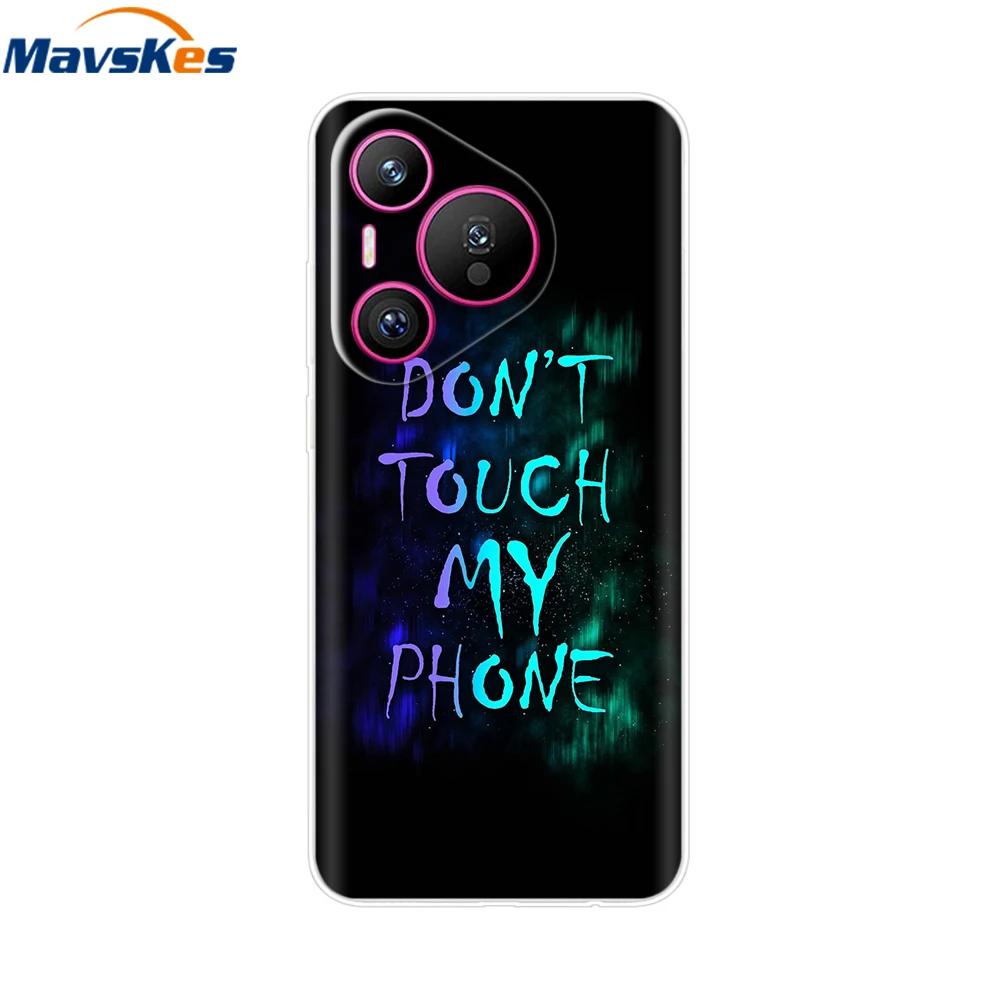 Для чехла Huawei Pura 70 Pro Pura 70 Прозрачная задняя крышка Бампер с красивой девушкой Мягкий ТПУ Funda Для Huawei Pura 70 Pro+ Pura70 Ultra Capa