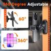 Магнитный держатель для телефона, регулируемый на 360 градусов, выдвижной зажим, универсальный, hands-free, для спортзала, погрузчика, кухни, подходит для всех телефонов