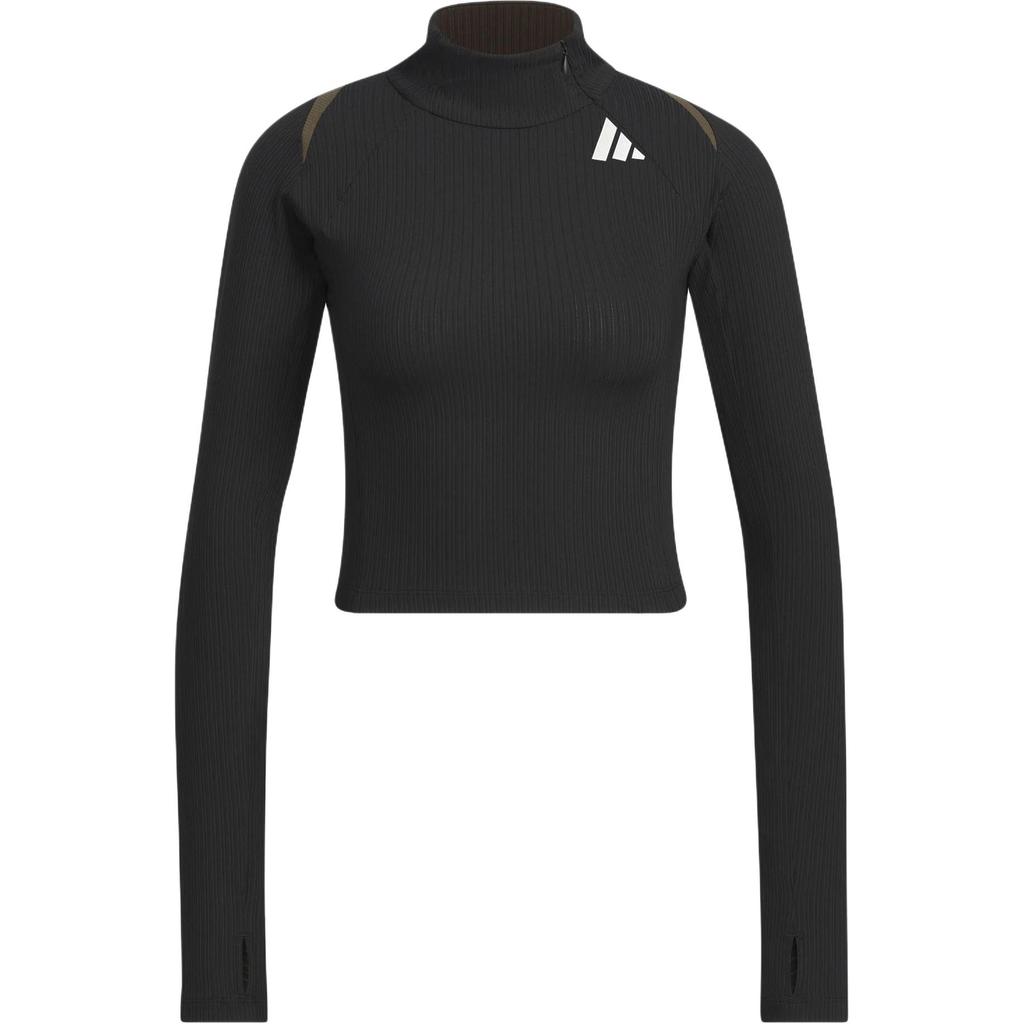 adidas Future Style Pre Series Slim Fit Футболка с длинным рукавом Женские топы Черный JM2452