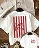Ciao Bella Striped Print Tshirt Italian Retro Graphic Short Sleeve Tops Unisex Casual Streetwear Daily Wear Tee Summer