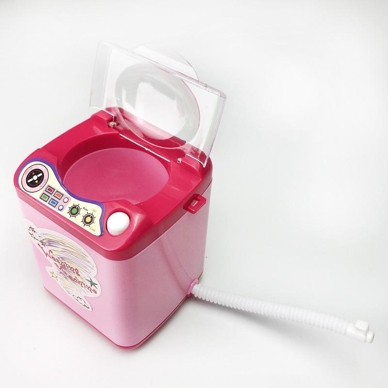 Mini Powder Puff Child Sponge Electric Washing Plastic Makeup Tools Cleaning Machine Cleanser Dry And Wet Dual Use Powder