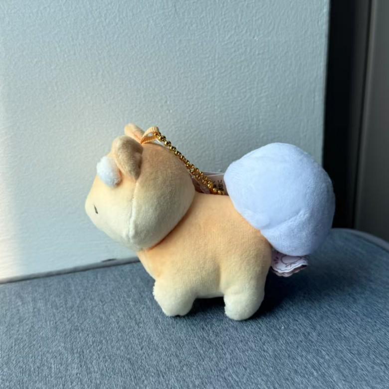Плюшевая брелок-подвеска Rilakkuma Зефирный Кролик и Лиса