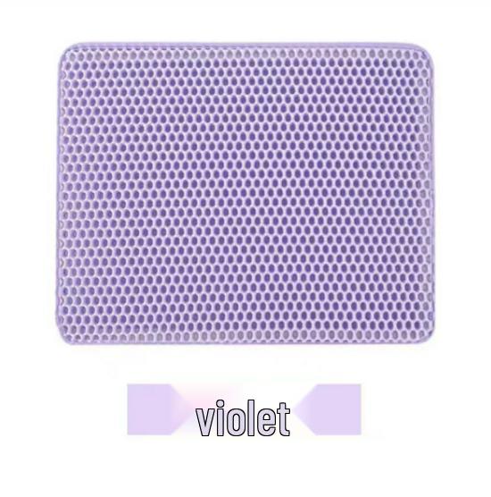 Моющийся, нескользящий двухслойный коврик для кошачьего туалета из ЭВА – брызгозащищенный коврик для кошачьего туалета