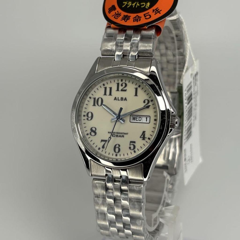 [USED] Seiko Alba Quartz Watch with Genuine Bracelet, Battery Replaced