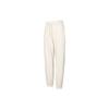 Nike Solid Color Logo Embroidered Drawstring High Waist Fleece Cuffed Casual Pants Women bottoms Khaki DQ5888-104