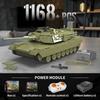 MOULD KING 20033 Военные танковые игрушки Пульт дистанционного управления M1A2 Основной боевой танк Строительный блок Кирпичная сборка Детский рождественский подарок