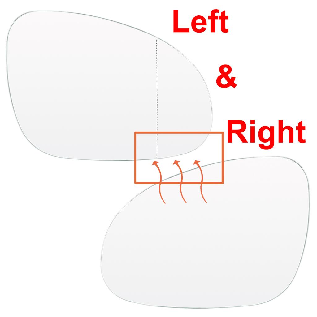 Дверные зеркальные стекла с подогревом для VW Golf 5 Mk5 Jetta Passat B6 2005-2009 Eos GTI, автомобильное крыло, стекло заднего вида, левая и правая сторона
