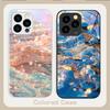 Красочные Волны Синие Для IPhone 16 Plus 15 14 13 12 Mini 11 Pro Max X XS XR 7 8 Plus 2022 Закаленное Стекло Чехол для Телефона
