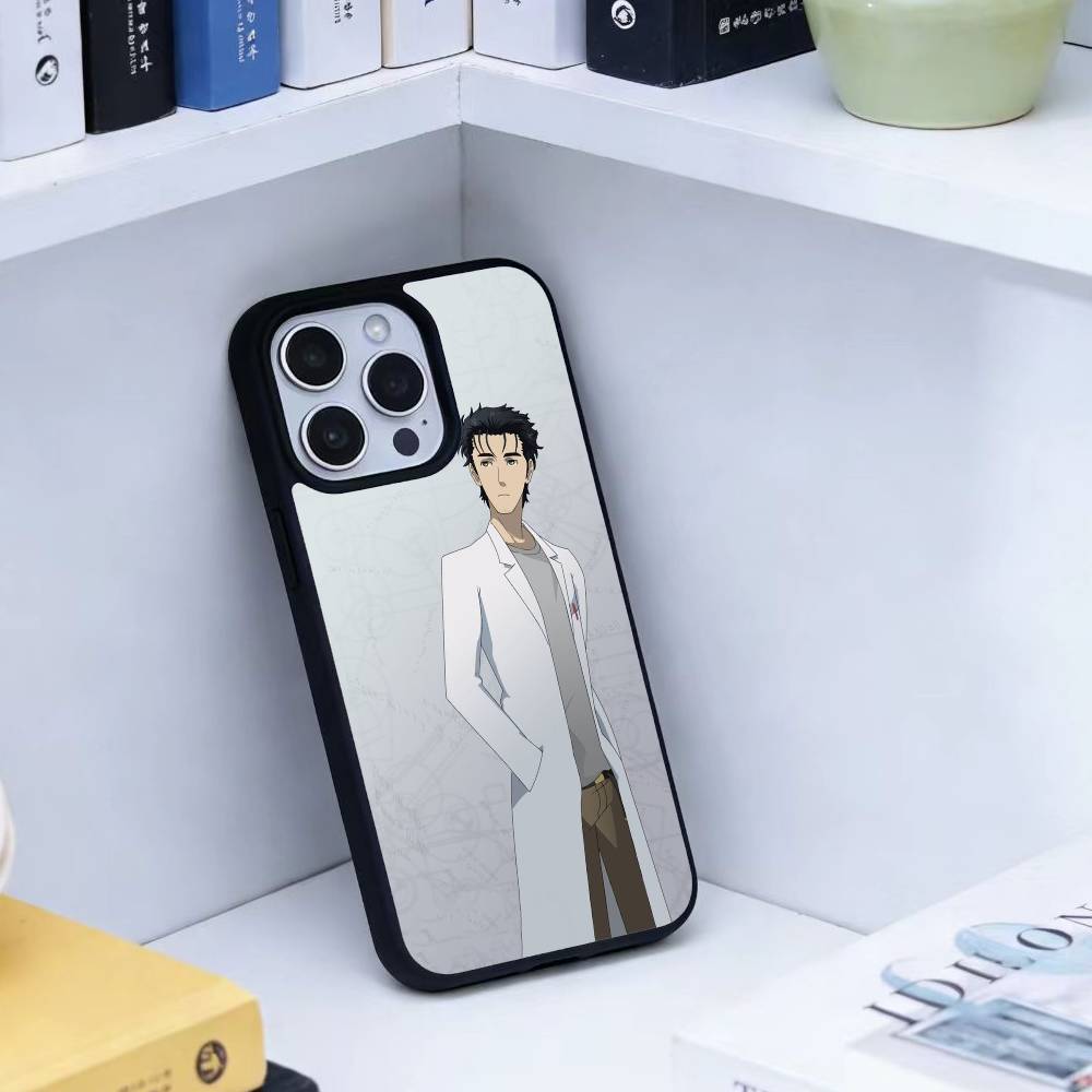 Чехол для телефона A-Okabe Rintaro STEINS DATE Для iPhone 17,16,15,14,13,Pro,Max,Plus, Магнитный Для Magsafe Беспроводной Зарядки