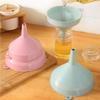 5 Pack Plastic Kitchen Funnel Liquid Funnel Oil Funnel for Filling Bottle with Oil Liquid Food Powder 2 Colors to Choose
