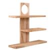 3 Tier Wooden Desk Storage Organizer Desk Display Rack Desktop Display Stand for Living Room Bedroom Office Decor