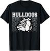 Талисман Бульдоги Командный дух Винтажная футболка для спортивного фаната унисекс футболка