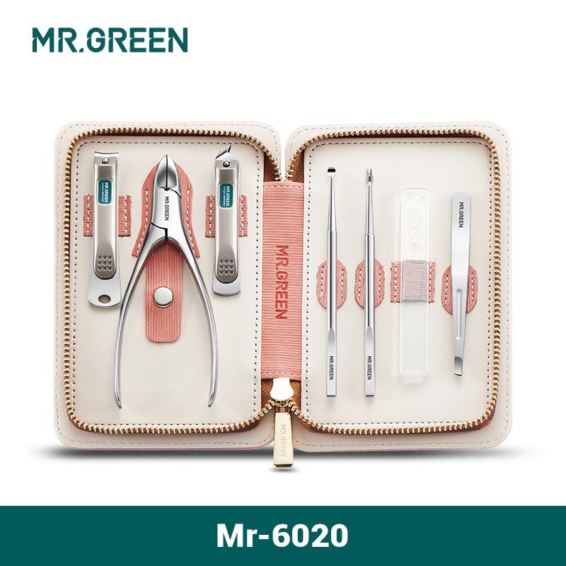 MR.GREEN Маникюрный набор Педикюрные наборы Машинки для стрижки ногтей Инструменты из нержавеющей стали Профессиональные ножницы для ногтей Резак Дорожный набор 7в1