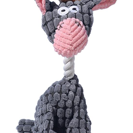 Неразрушимая плюшевая игрушка для собак для агрессивных жевателей, пищащая жевательная игрушка, поддержка прорезывания зубов у собак, интерактивная игрушка для питомцев для всех пород собак