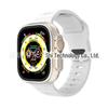 iWatch7 Diamond Buckle Horizontal Stripe S9 Silicone Strap for Apple Watch 8/Ultra