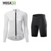 WOSAWE Женская светоотражающая одежда для велоспорта Breathanle Quick Dry Bike Sets Длинные рукава Велосипедные костюмы