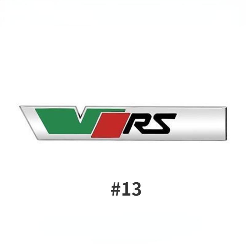 Модификация автомобиля VRS Металлическая наклейка для автомобиля Автомобиль в сети Стандартный трехмерный хвост кузова Стандартные декоративные аксессуары Декоративные наклейки