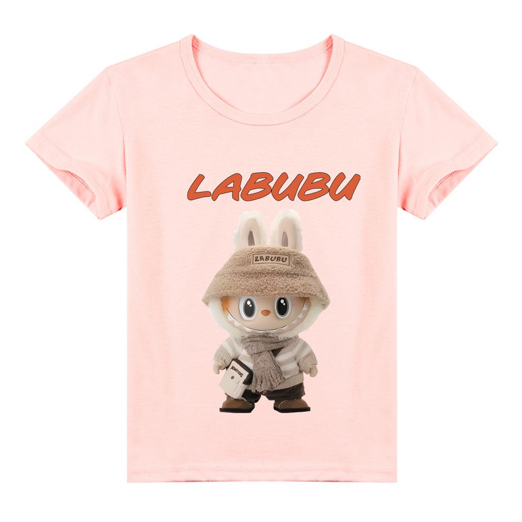 Kids 2D Tee Labubu T-shirt Children Short-sleeved