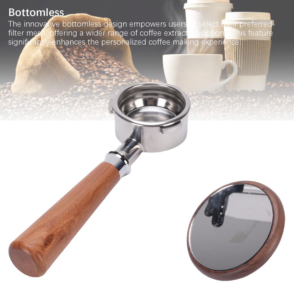 Кофейный портафильтр подходит для Petrus 58 мм Универсальный бездонный 3 ушка Кофейный портафильтр с корзиной-фильтром для двойной чашки