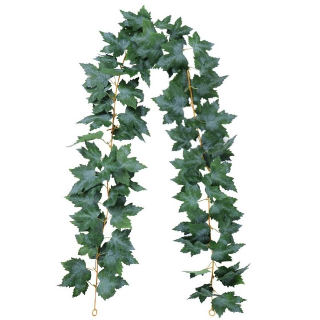 1 Pcs Artificial Leaves Fall Leaf Garland Hanging Vines For Home Fireplace Party Wedding Accessories