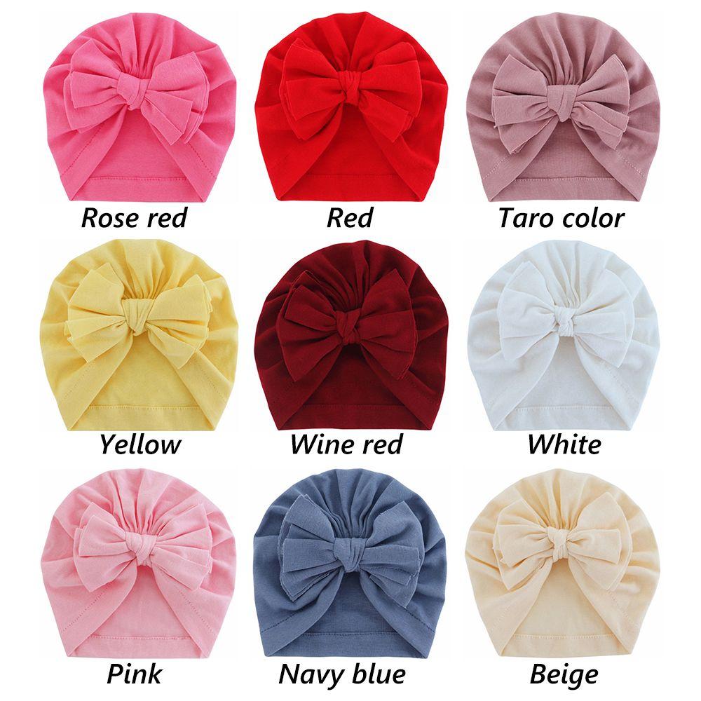Мягкий бантик Индийские шапочки Головные повязки Детская шапка-тюрбан Шапочки для младенцев Повязка на голову с узлом