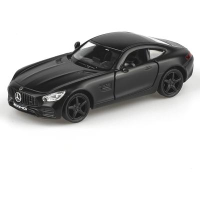 Литые модели автомобилей Mercedes Benz AMG GTS в масштабе 1/36, игрушечные машинки с выдвижным механизмом, автомобили, подарки для мальчиков и девочек
