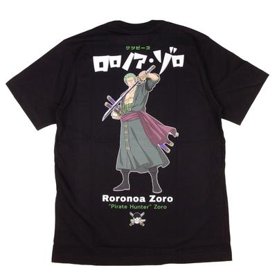 EVERSOUL ONE PIECE Футболка с персонажем в шляпе из короткой соломы, размер L, рукав, Зоро, Санджи, Луффи, Чоппер, Нами, Пираты, Зоро, Мерч, Аниме, Мужская,