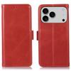 For iPhone 17 Pro Max Case RFID Blocking Genuine Cow Leather Wallet Phone Cover