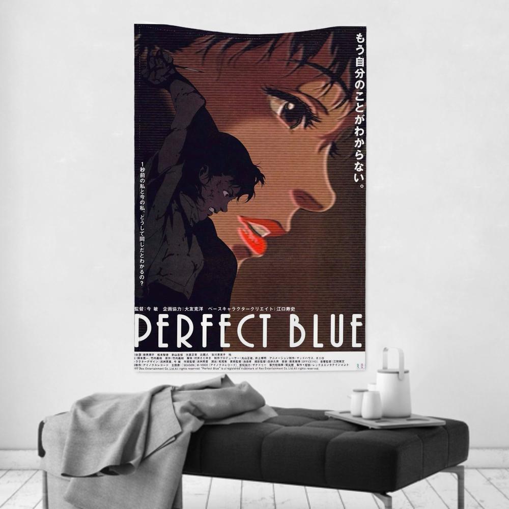 Комиксы Аниме MMystery Perfect Blue Гобелен Декор комнаты Настенная ткань Вечеринка Подвесной фон Декор комнаты Детская комната