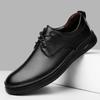 Fashion Casual Genuine Leather Man Shoes Round Toe Men's Dress Legitimate Shoes Luxury Social Designer Male Business Wedding Party Shoes