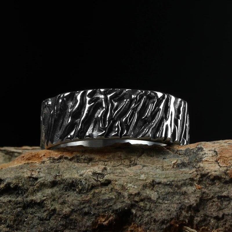 Винтажные Ретро геометрические мужские кольца из нержавеющей стали, модный шарм для мужского бойфренда, байкерские украшения, креативный подарок, оптовая продажа