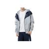 Nike Мужская куртка с капюшоном на молнии с длинным рукавом и принтом логотипа, верхняя одежда, серая DA0002-077