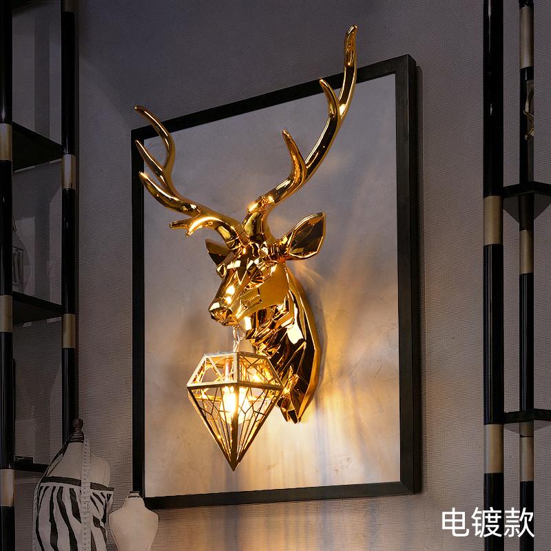 Американские ретро-светильники с оленями, светодиодные настенные светильники в виде рогов, современные настенные светильники для гостиной, спальни, прикроватные бра, домашний светильник