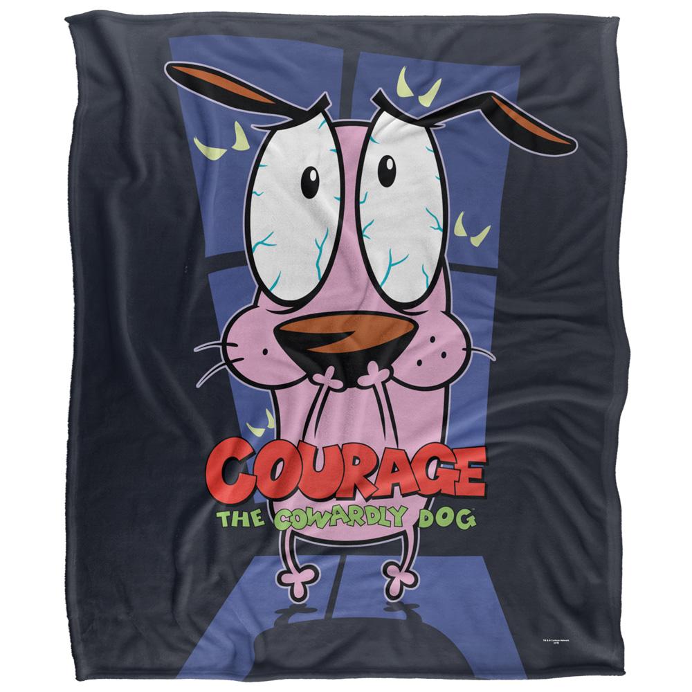 Courage The Cowardly Dog Silky Window Supersoft Blanket