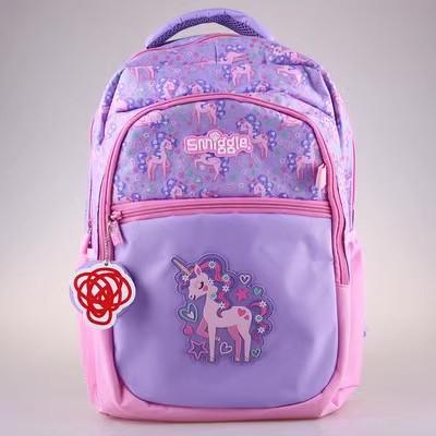 Smiggle Backpack for Kids School Large Capacity Lightweight Casual Dual-Use Shoulder Bag