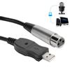Microphone Mic Link Cable Adapter USB To XLR Microphone Link Cable Cord 3 Meter