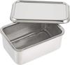 Контейнер для хранения Kanda для йогурта, тофу и сцеживания - Сделано в Японии - Нержавеющая сталь - Гигиеничный и легко моющийся - Вмещает 1 упаковку (400г) - компактный